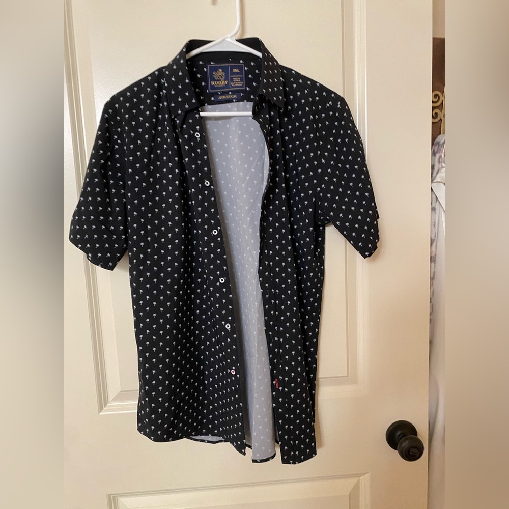 Palm tree button up